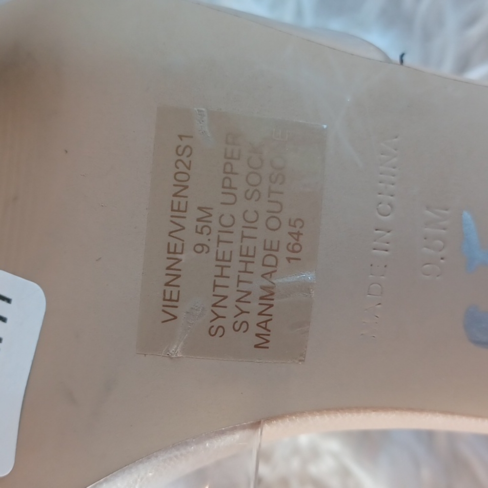 Steve Madden Vienne Clear & Nude Strappy High Heels Pumps - Picture 8 of 10